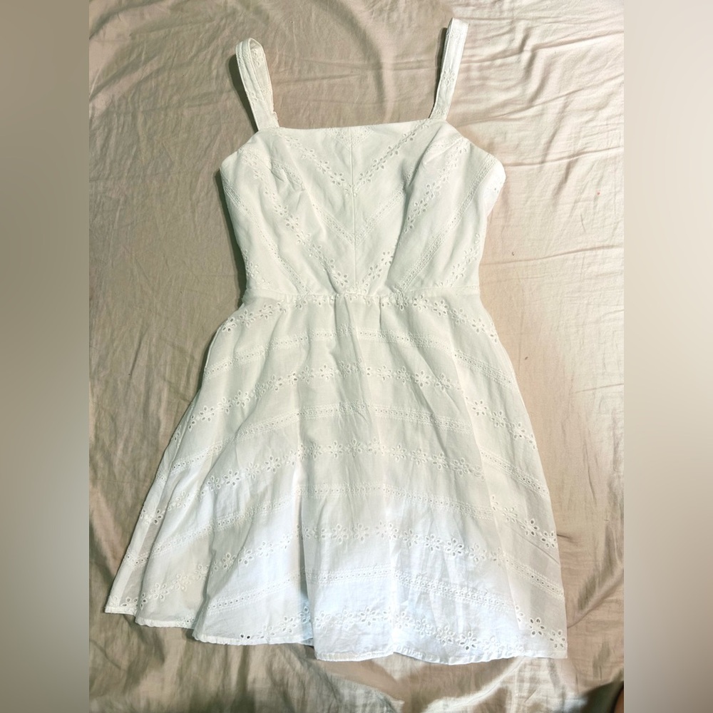 NWOT Francesca’s cute white sundress by three pink hearts